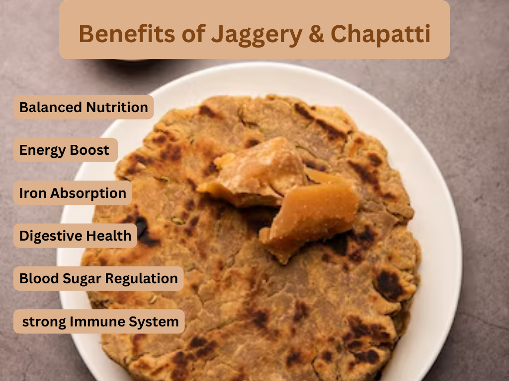 5 Unbeatable Health Benefits Of Eating Jaggery with Roti